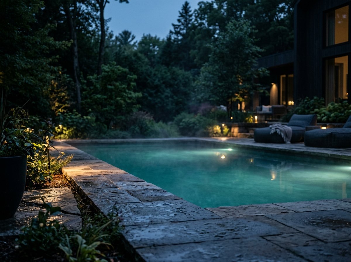 Pool liner replacement in Wayne NJ, inground vinyl pool with a new liner